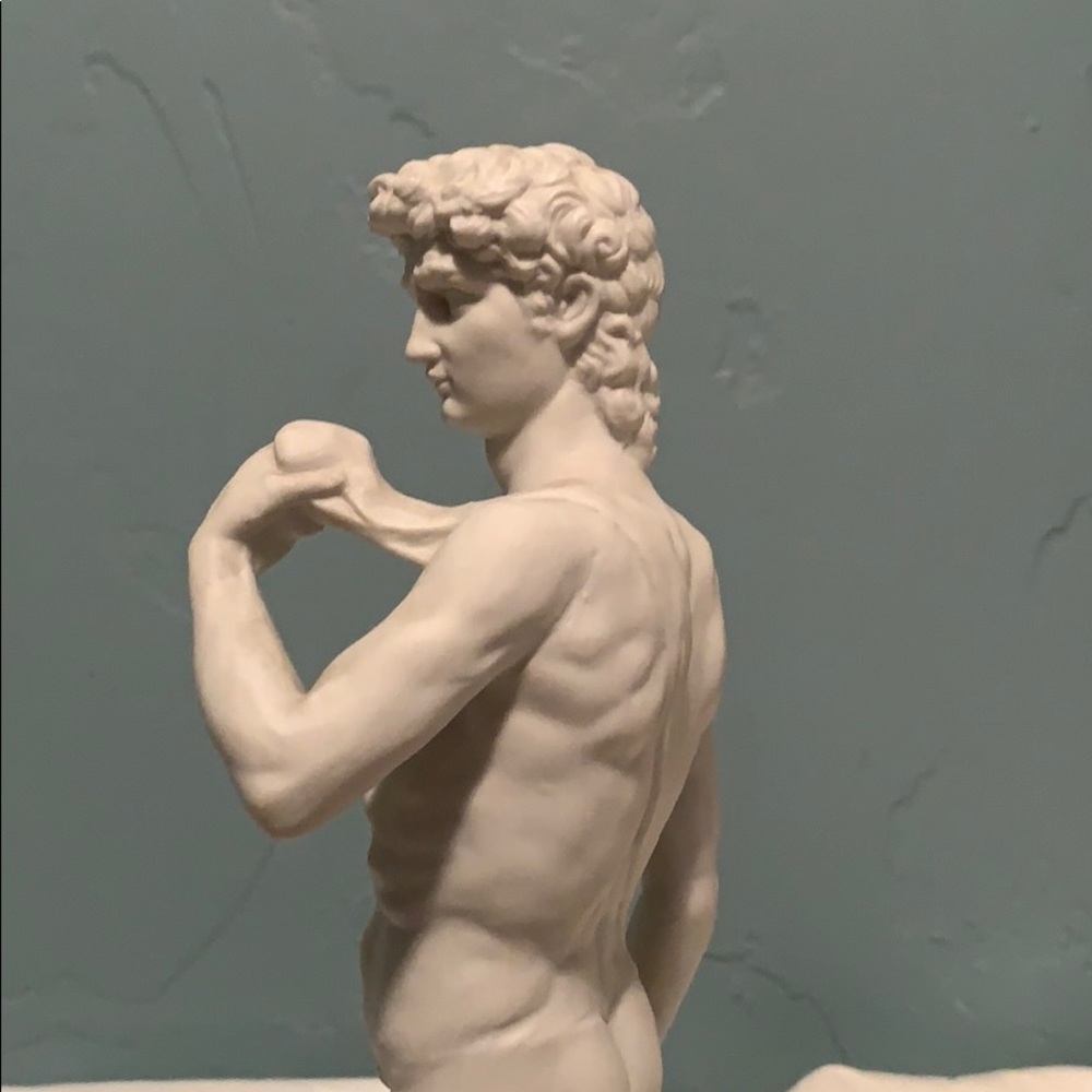 Alabaster Italian Statue Of David